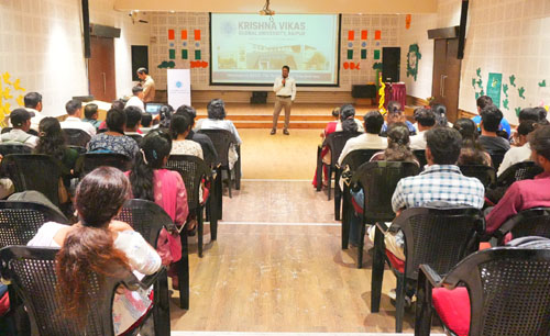कृष्णा विकास ग्लोबल यूनिवर्सिटी में प्रथम वर्ष के विद्यार्थियों के लिए इंडक्शन प्रोग्राम का आयोजन